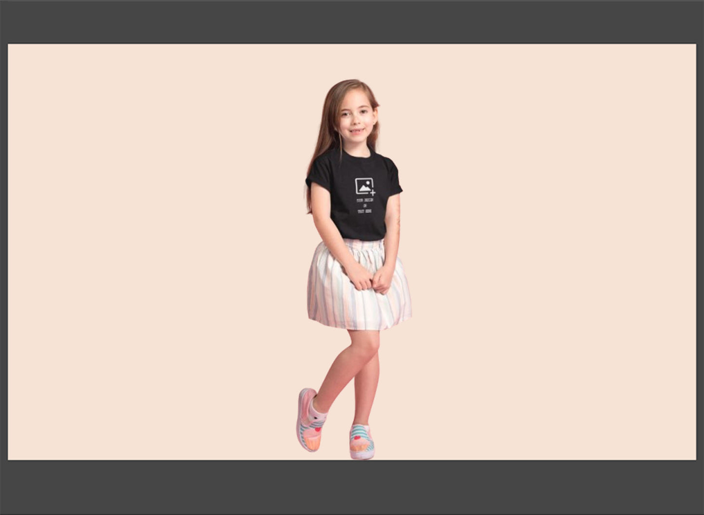 Personalized-black-kids-cotton-round-neck-tshirt-giligily-001