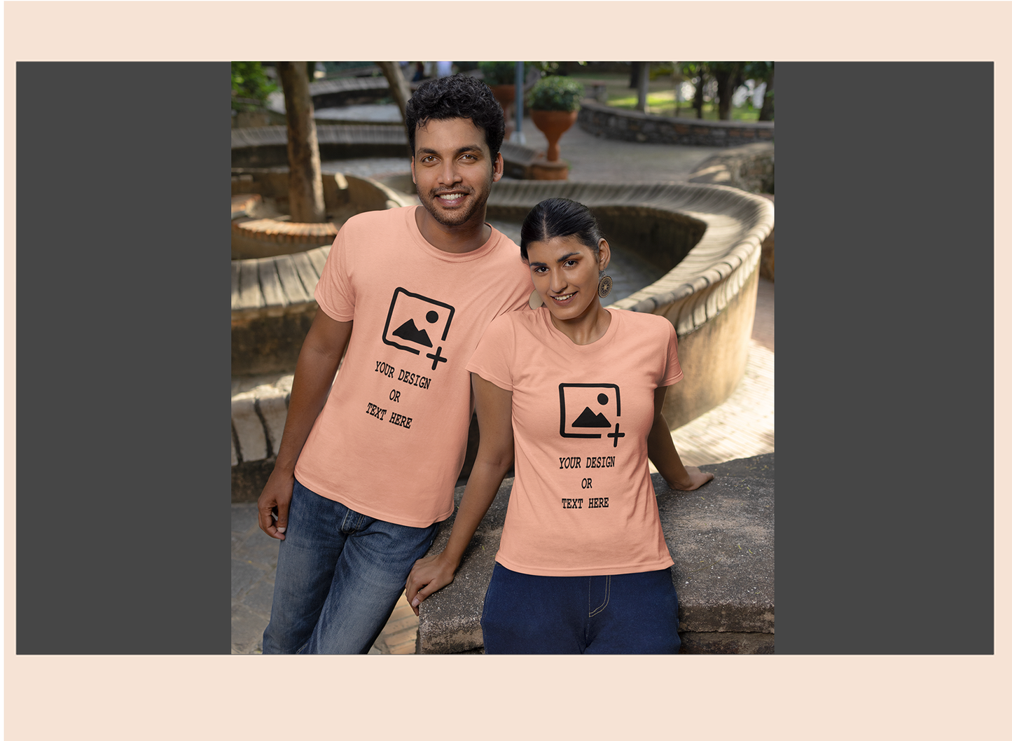 Personalized-peach-cotton-round-neck-tshirt-giligily-001
