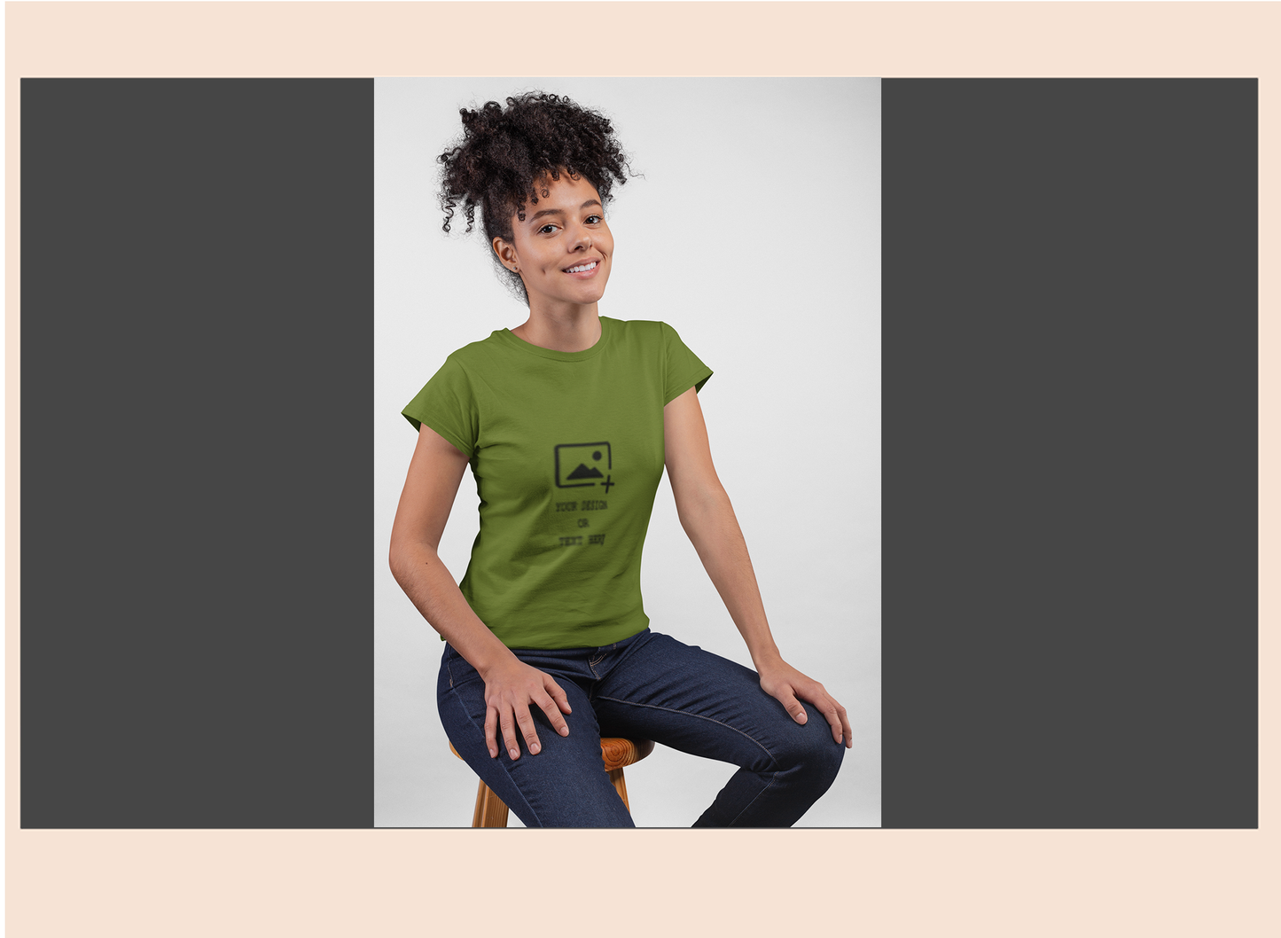 Personalized-olive-green-cotton-round-neck-t-shirt-giligily-003