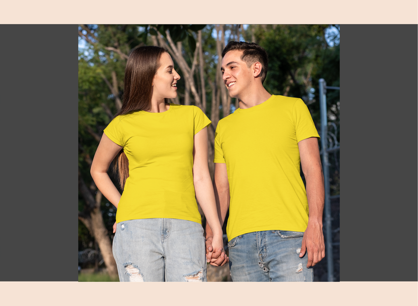solid-max-dry-round-neck-yellow-couple-front