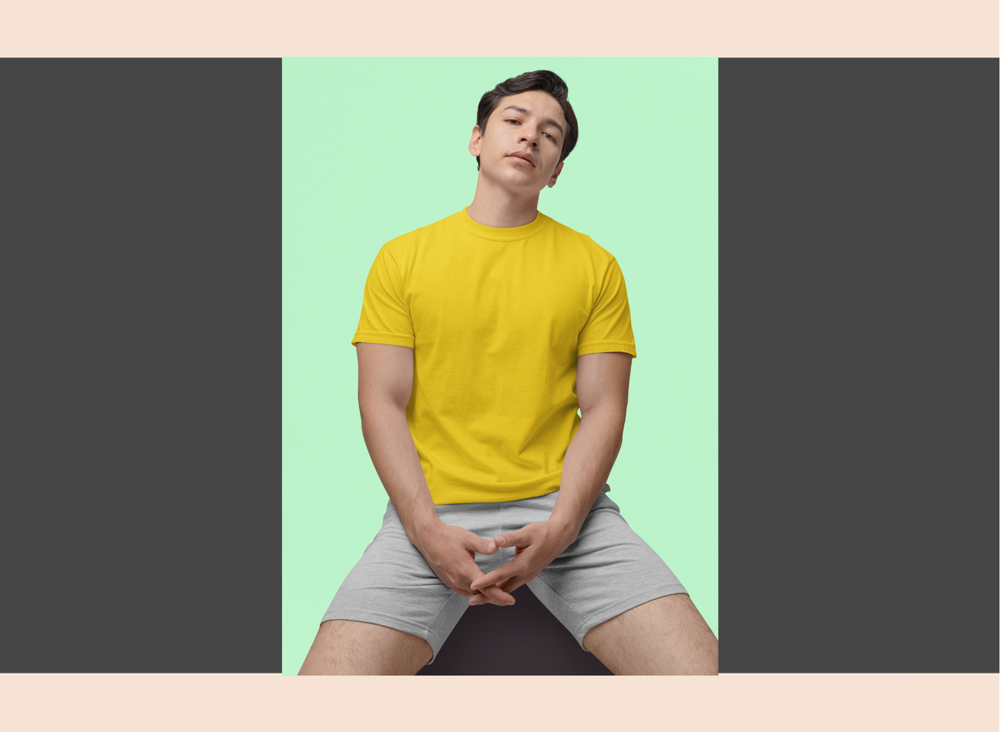 solid-max-dry-round-neck-yellow-man-front