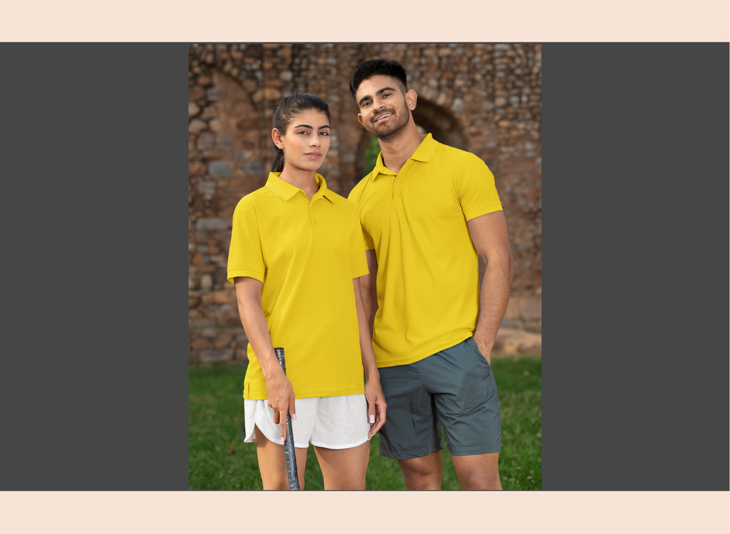 solid-poly-polo-yellow-couple-front