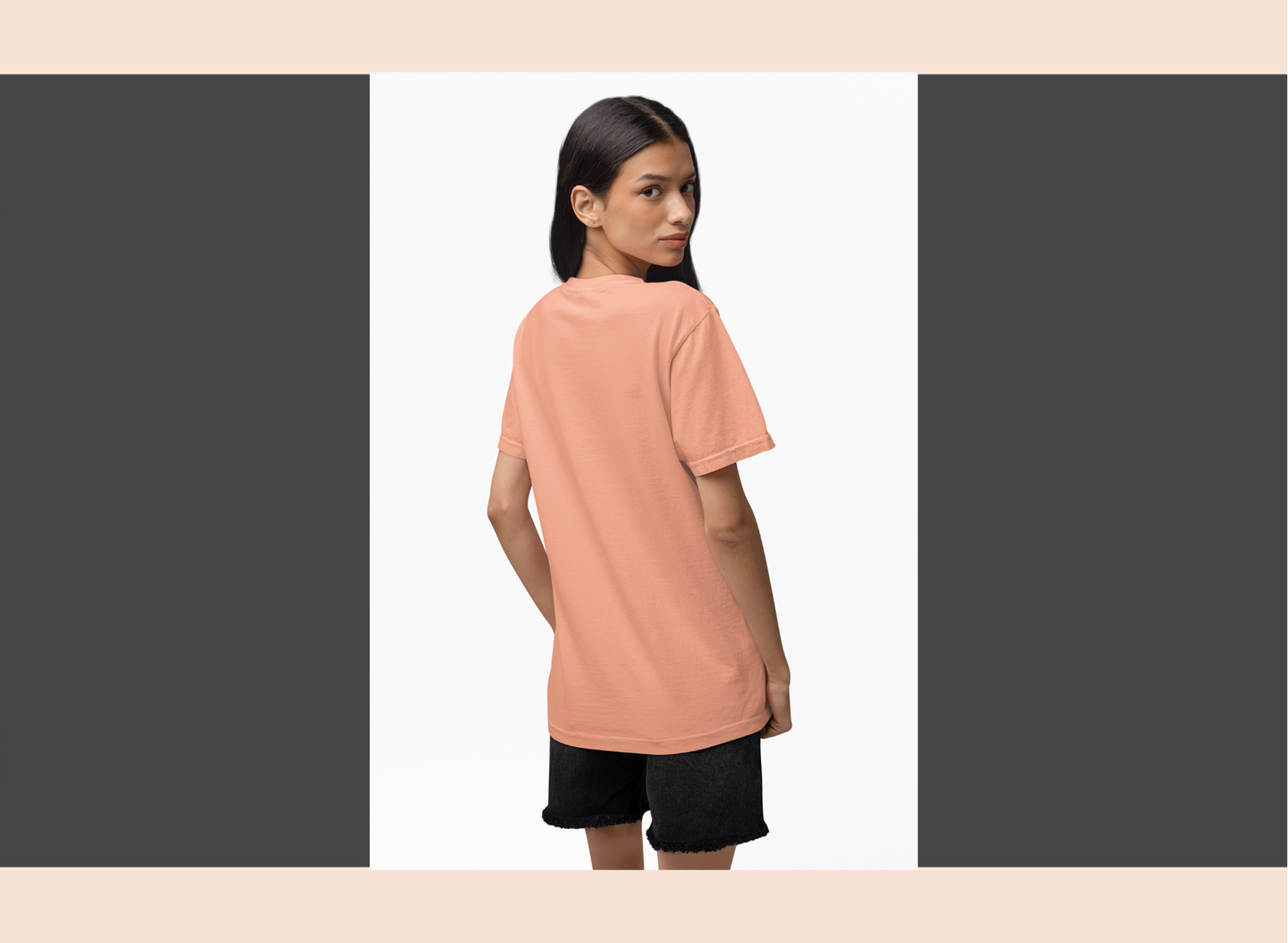 solid-round-neck-peach-woman-back-cotton-tshirt