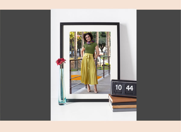 Premium Mounted Black Wooden Photo Frame – 12x15 | Home & Gallery Art