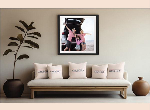 Premium Mounted Black Wooden Frame – 30x30 | Poster, Gallery & Wall Art