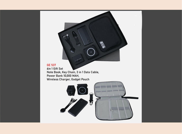 6 in 1 Gift Set – NoteBook + Gadget Combo