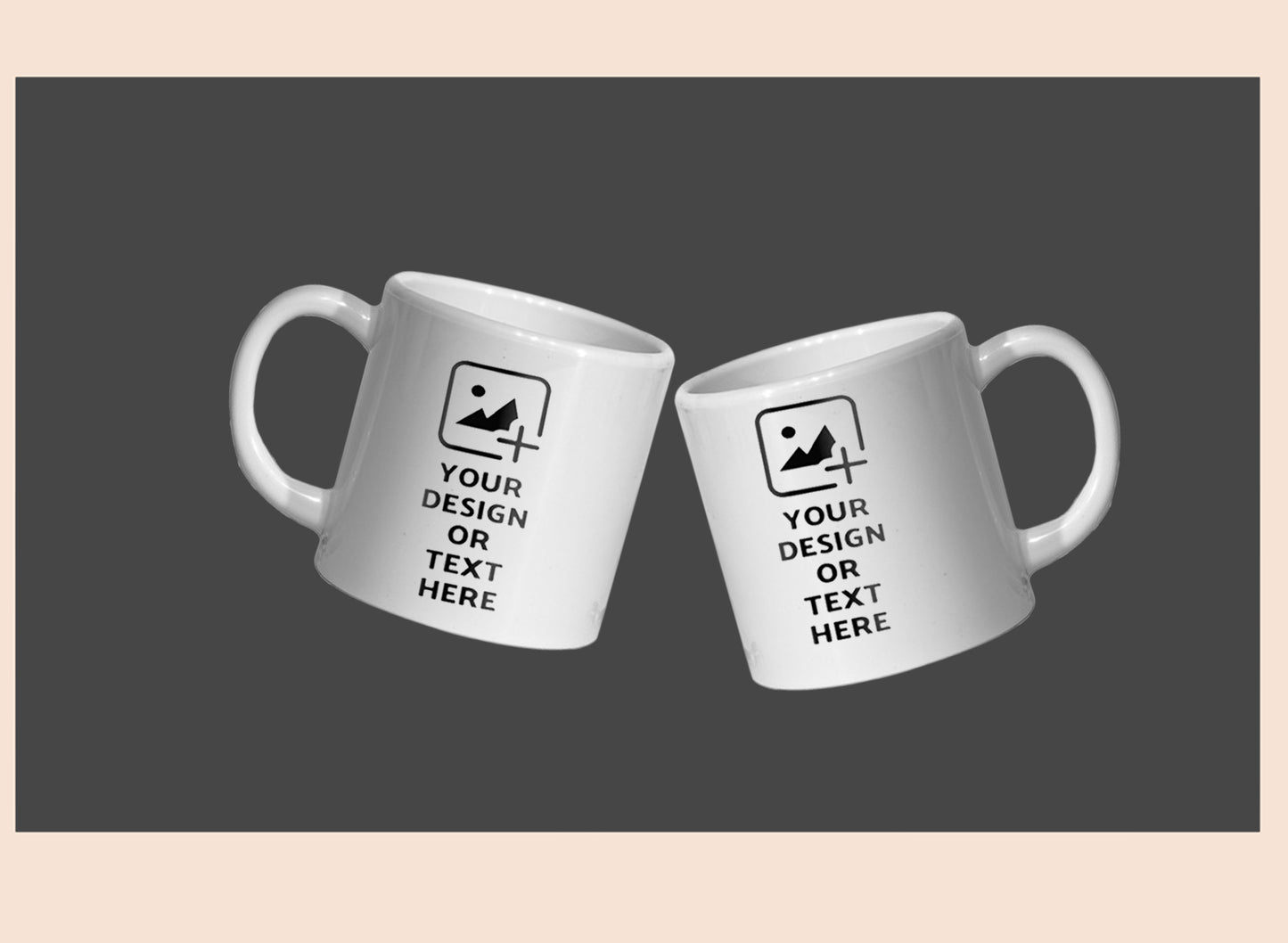 6oz white mini mug with personalized design – Desk or kids mug by GiliGily.
