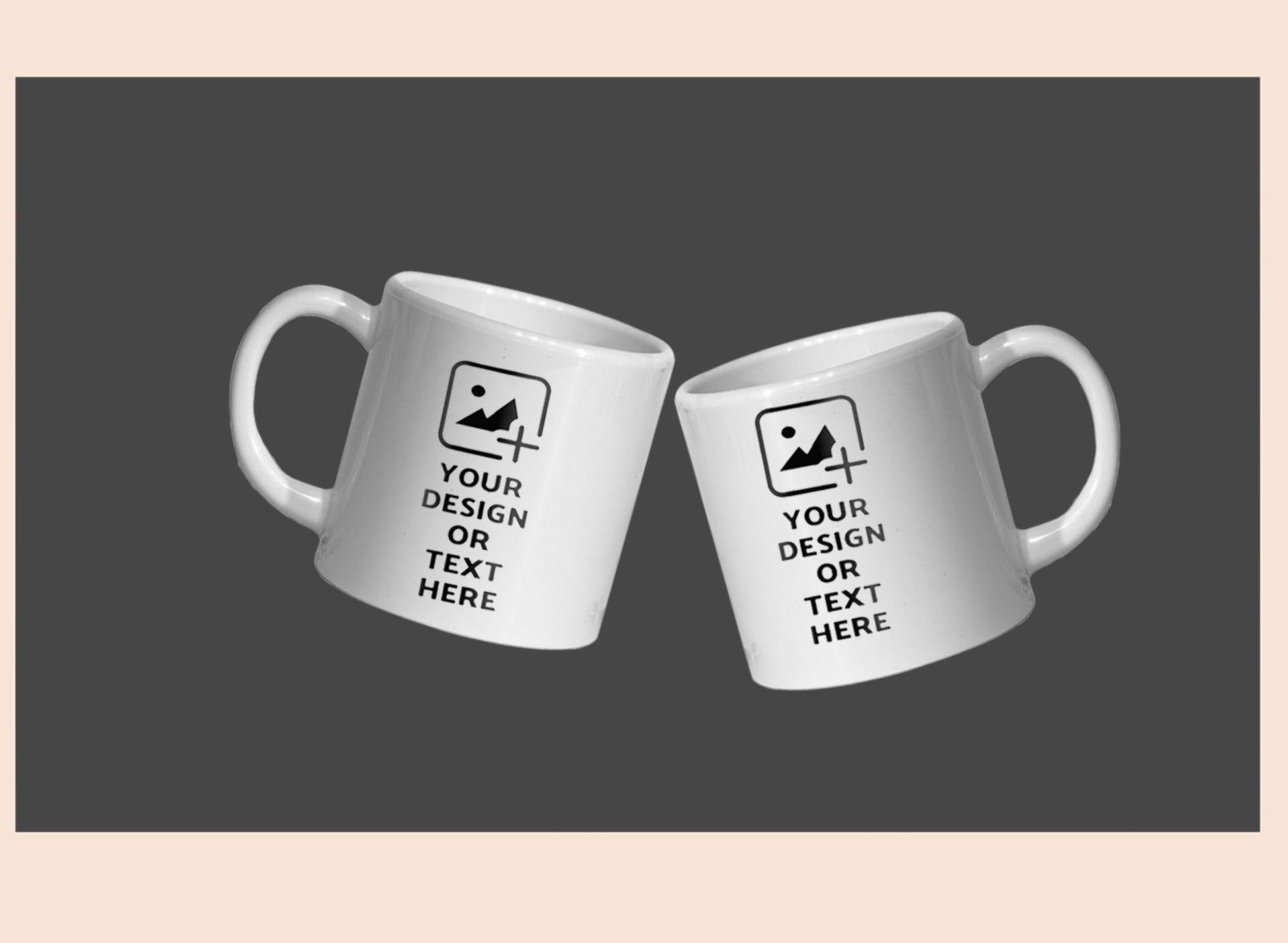 6oz white mini mug with personalized design – Desk or kids mug by GiliGily.