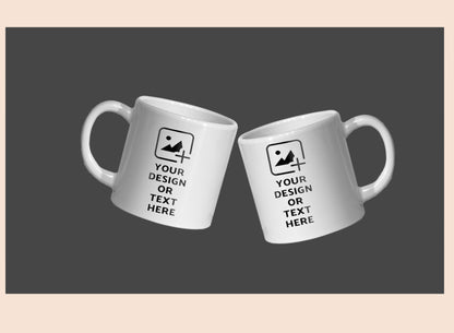 6oz white mini mug with personalized design – Desk or kids mug by GiliGily.