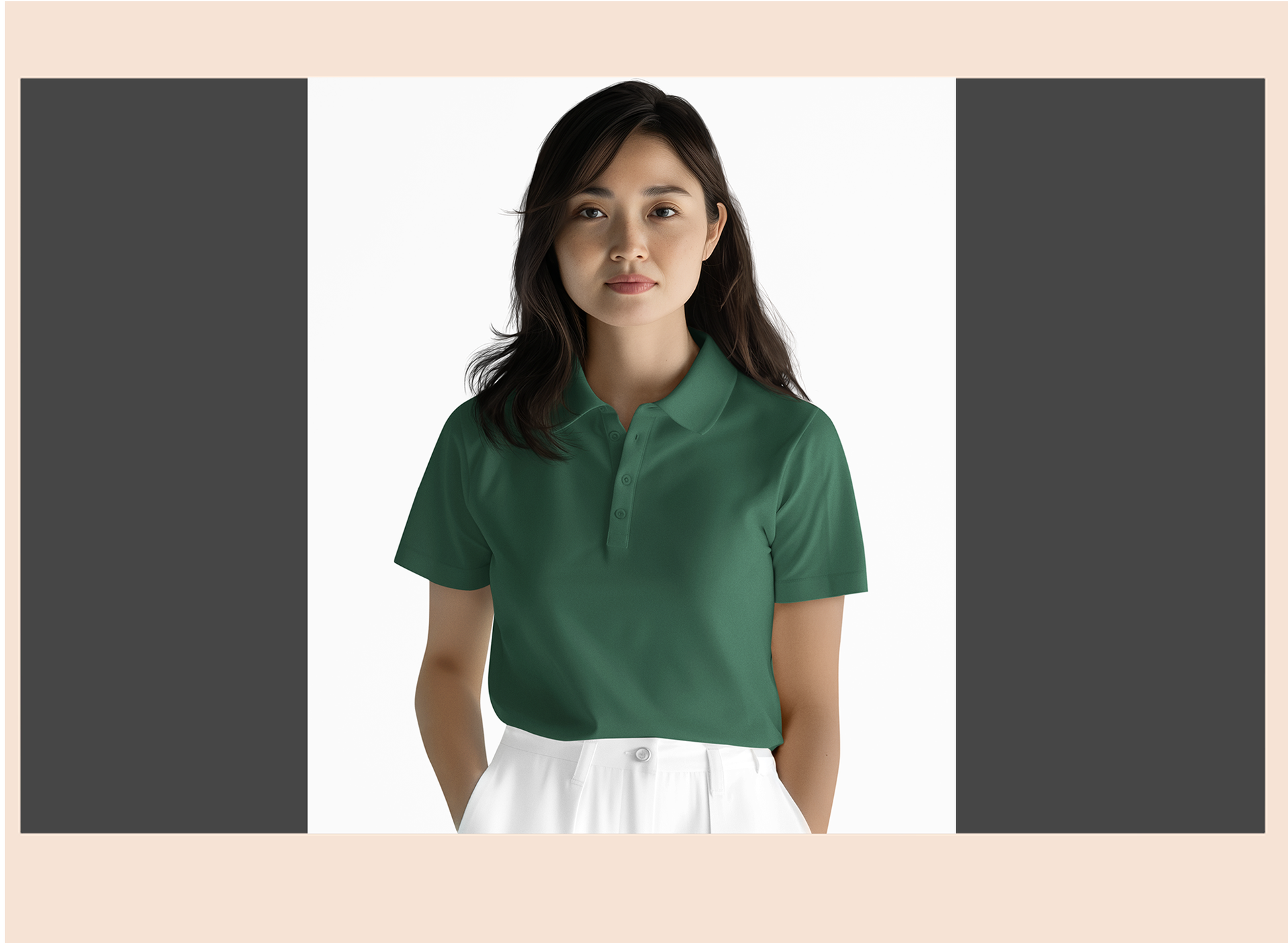 Classic-green-poly-cotton-collar-t-shirt-giligily-001
