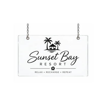Custom Hanging Acrylic Sign Board