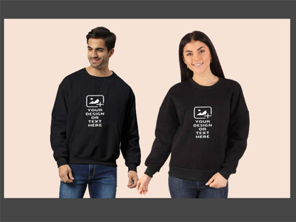 Customized Unisex Sweatshirt –  Heavyweight Fabric | Soft & Durable Cotton Blend