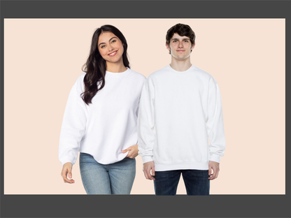 Solid Unisex Sweatshirt –  Heavyweight Fabric | Soft & Durable Cotton Blend