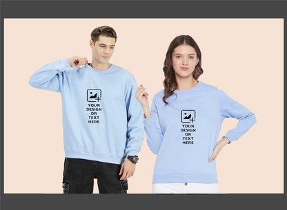 Customized Unisex Sweatshirt –  Heavyweight Fabric | Soft & Durable Cotton Blend