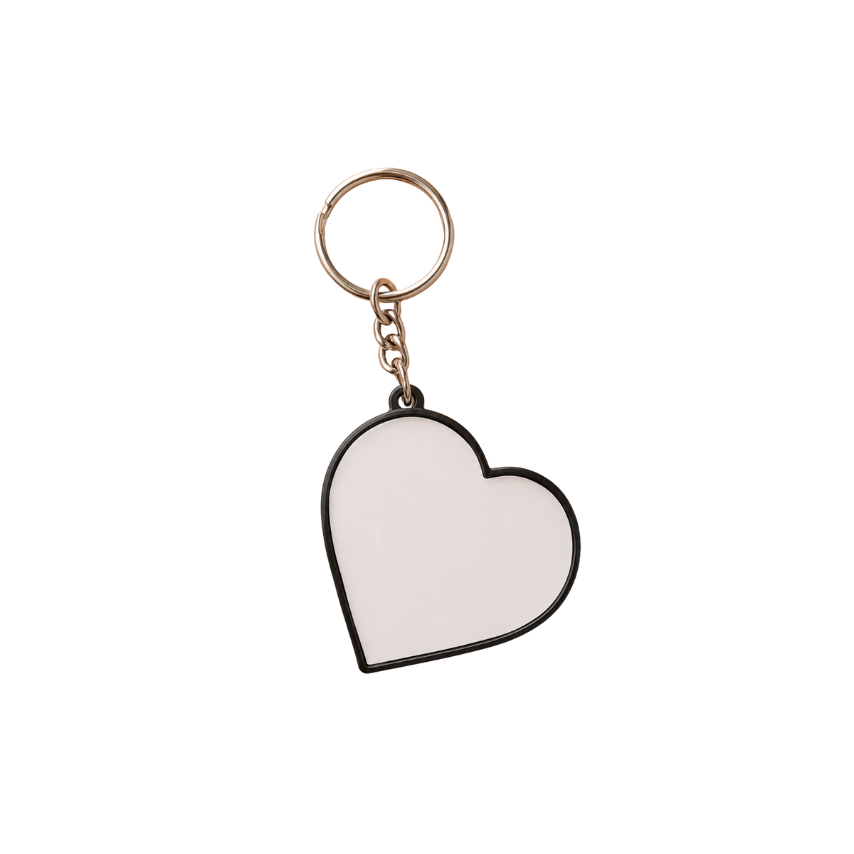 Plastic Metal Keychain Black