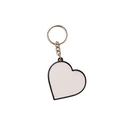 Plastic Metal Keychain Black