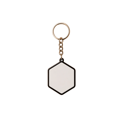Plastic Metal Keychain Black