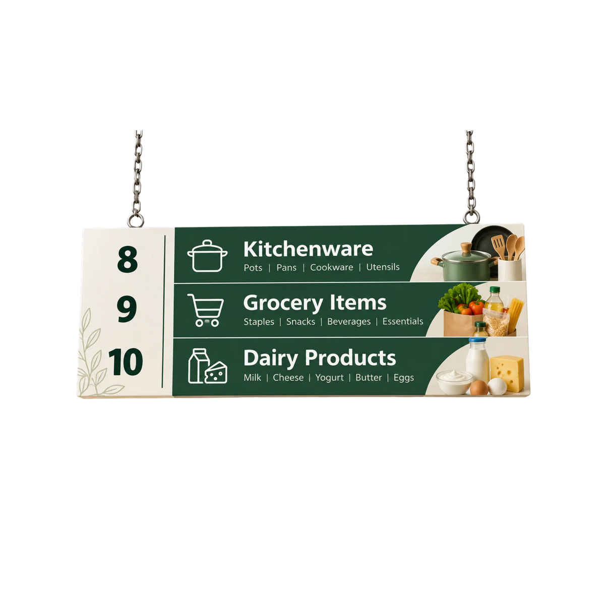 Hanging Display Boards (Rectangle)