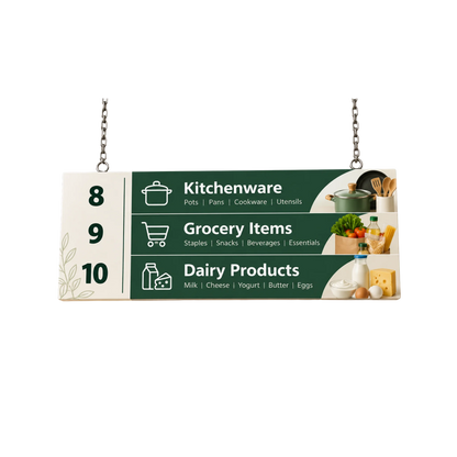 Hanging Display Boards (Rectangle)
