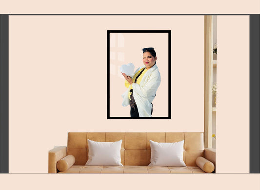 Personalized Transparent Acrylic Frame with Border – 18×24 Inch