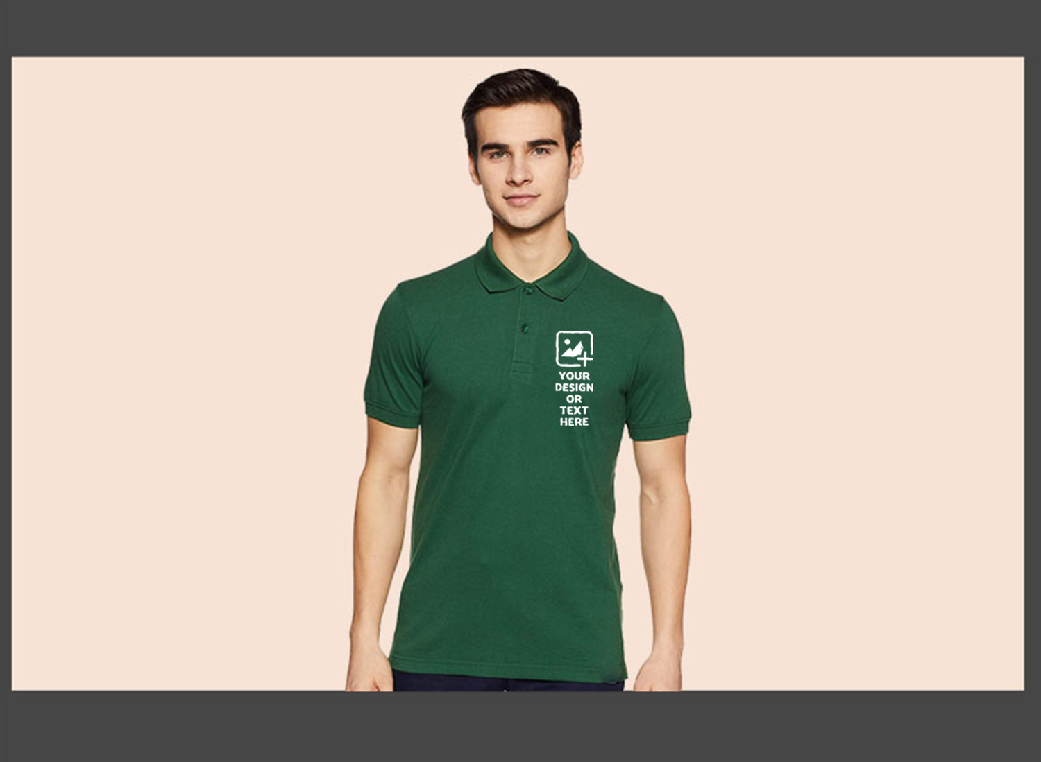 Personalize-green-poly-cotton-collar-t-shirt-giligily-001