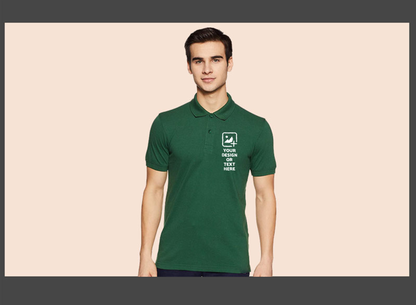 Personalize-green-poly-cotton-collar-t-shirt-giligily-001