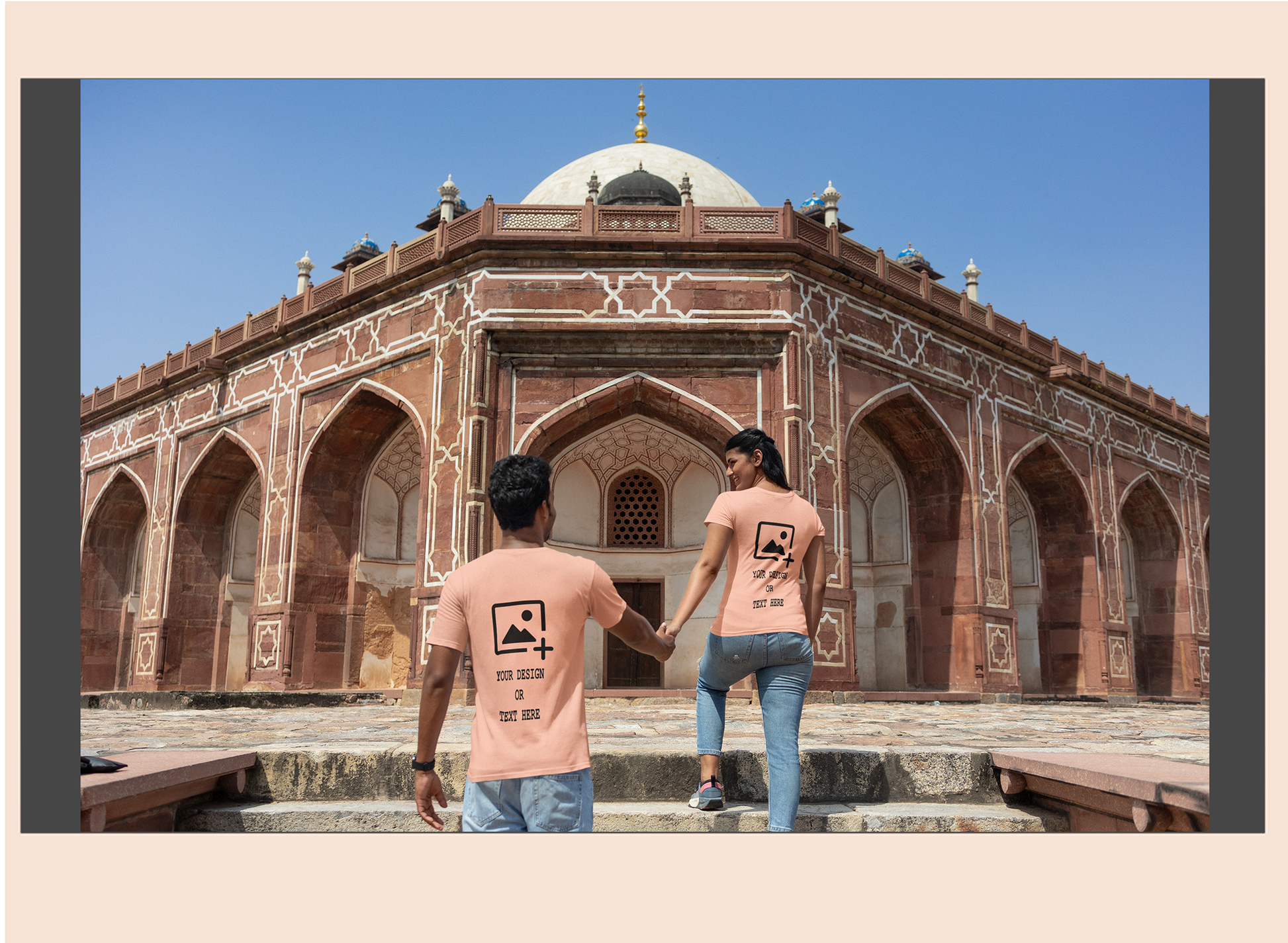 Personalized-peach-cotton-round-neck-tshirt-giligily-002