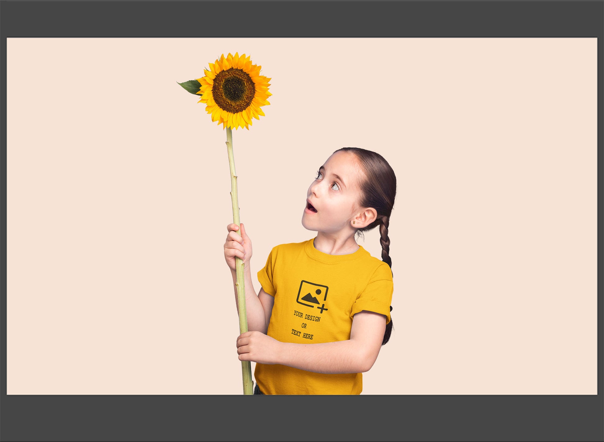 Personalized-yellow-kids-cotton-round-neck-tshirt-giligily-001