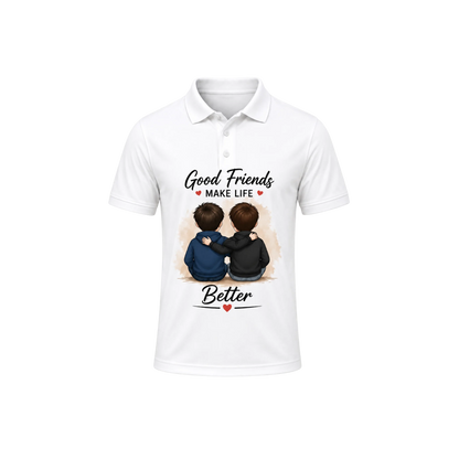 Premium Cotton Collar HoneyComb T-Shirt