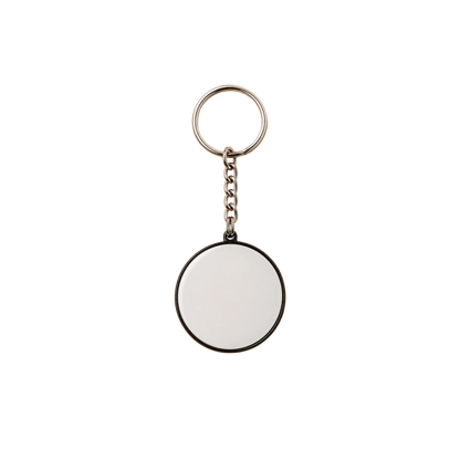 Plastic Metal Keychain Black