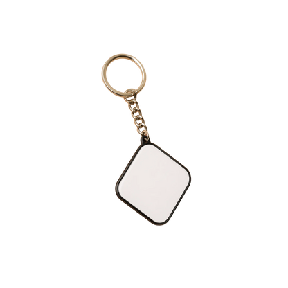 Plastic Metal Keychain Black