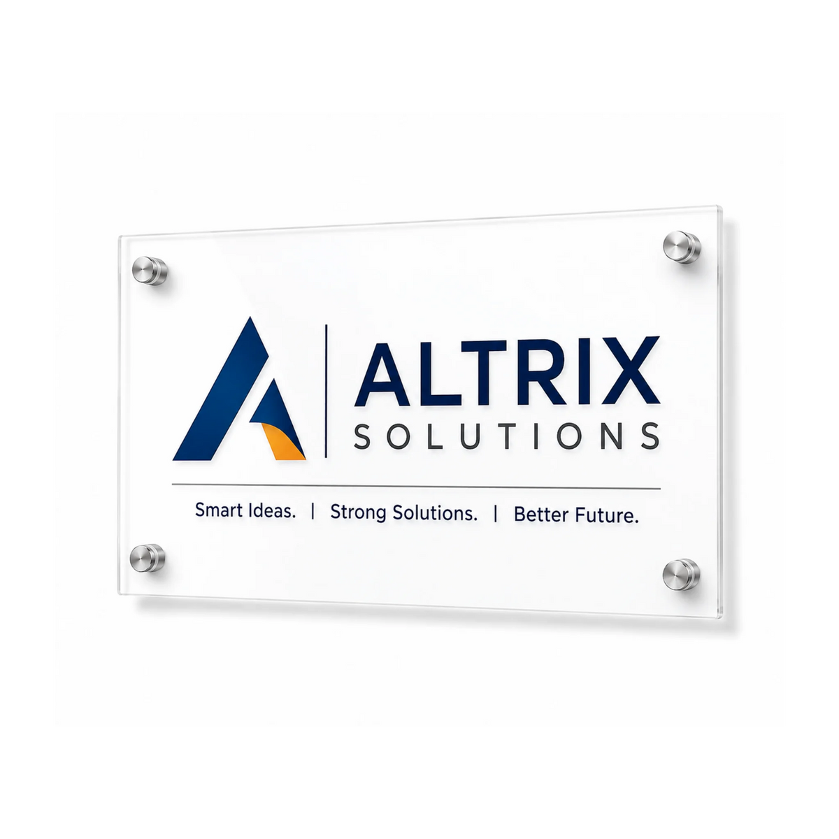 Custom Acrylic Sign Board with Studs