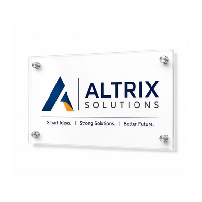 Custom Acrylic Sign Board with Studs
