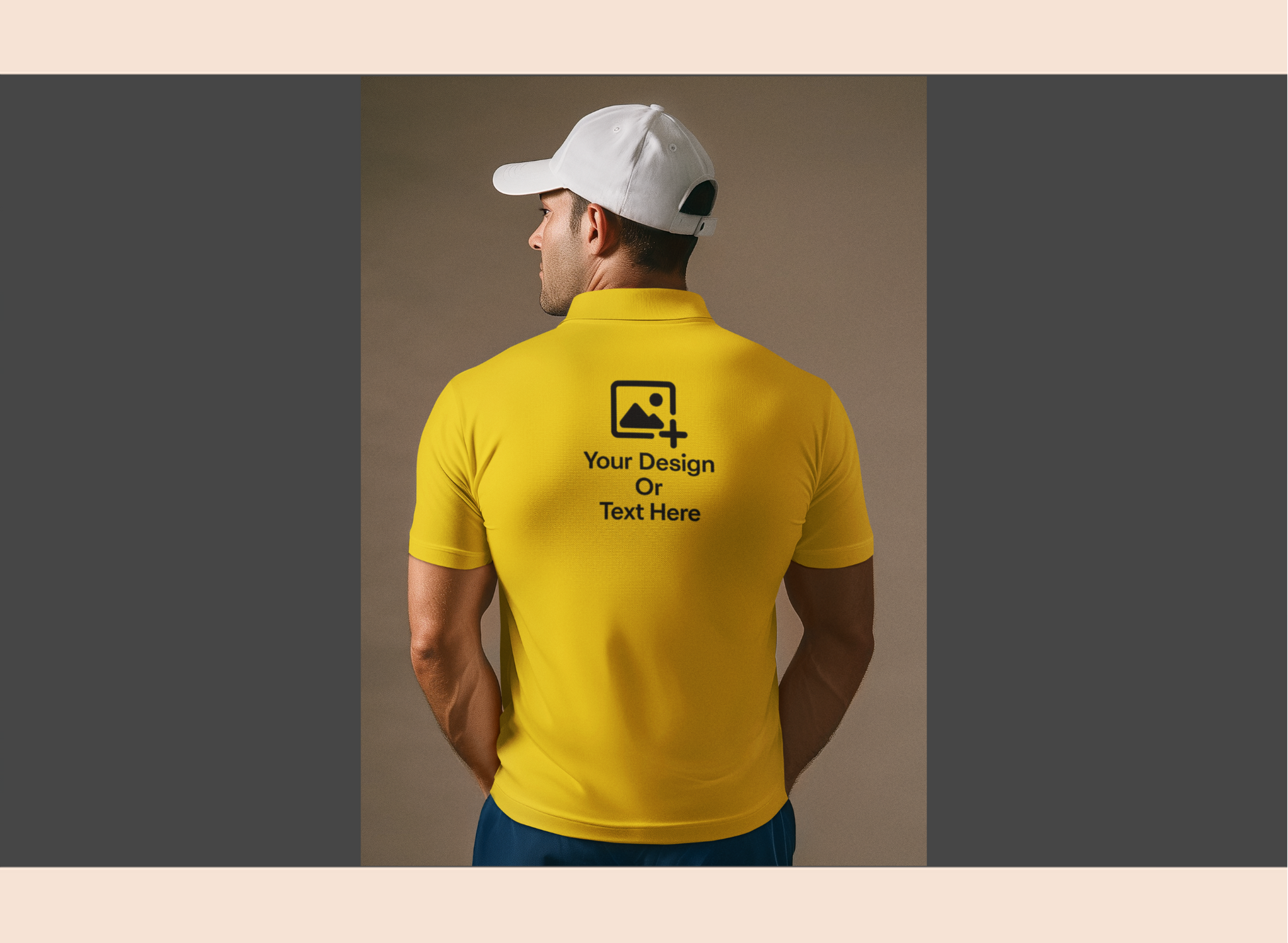 custom-poly-polo-yellow-man-back