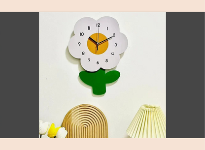 flower-shape-wooden-wall-clock-7