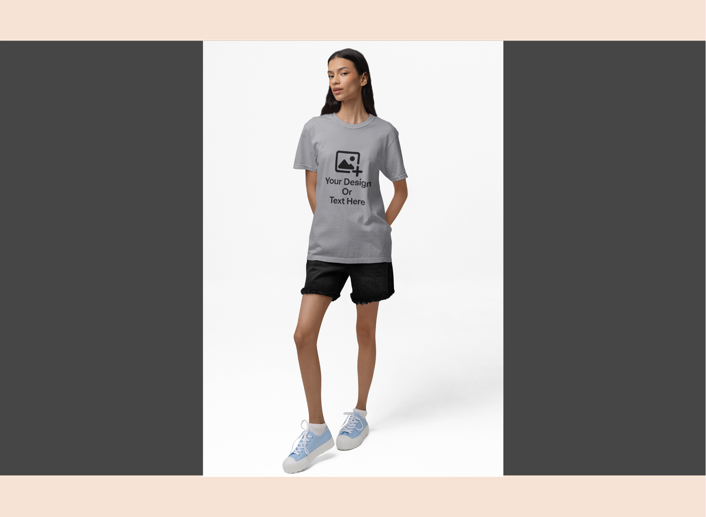 custom-round-neck-grey-woman-front-cotton-tshirt