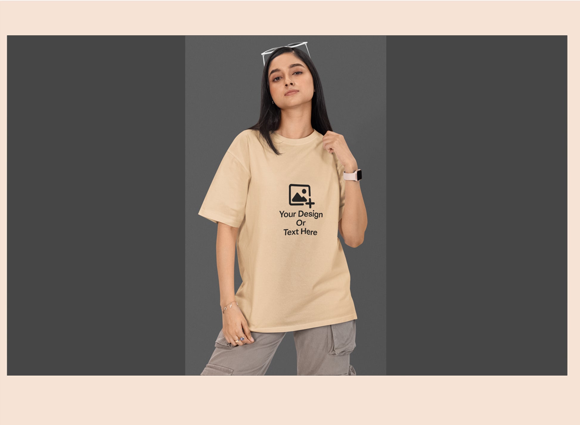 personalised-beige-drop-shoulder-tshirt-210gsm-giligily-002