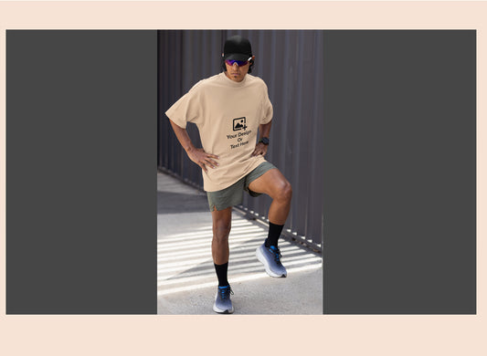 personalised-beige-drop-shoulder-tshirt-210gsm-giligily-004