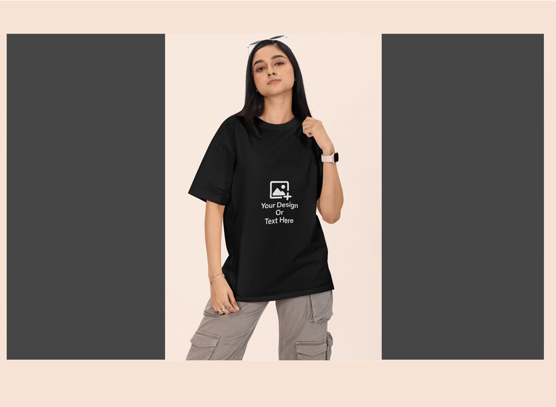 personalised-black-drop-shoulder-tshirt-210gsm-giligily-002