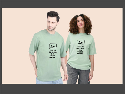 personalised-sage-green-drop-shoulder-tshirt-210gsm-giligily-001