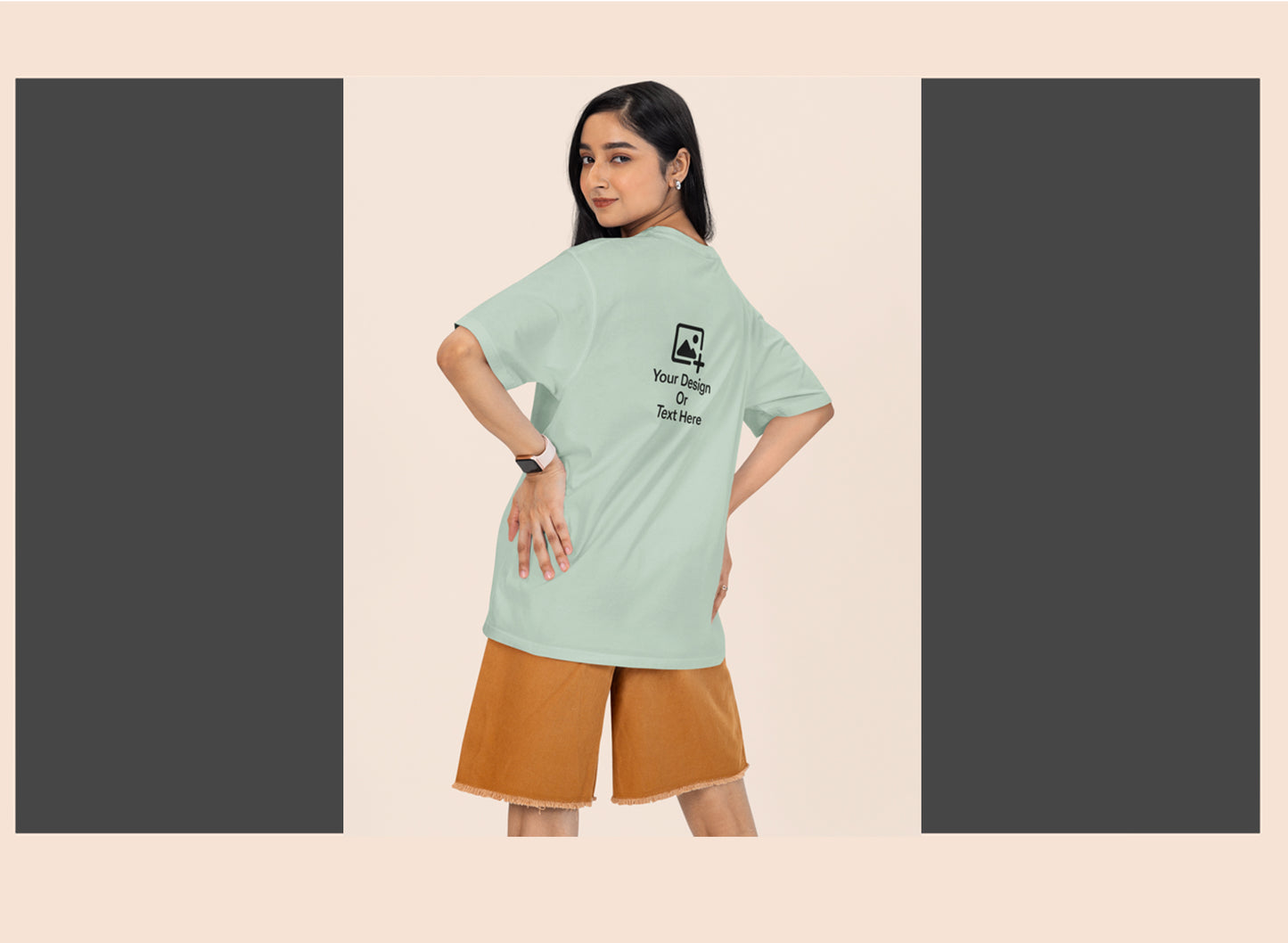 personalised-sage-green-drop-shoulder-tshirt-210gsm-giligily-003