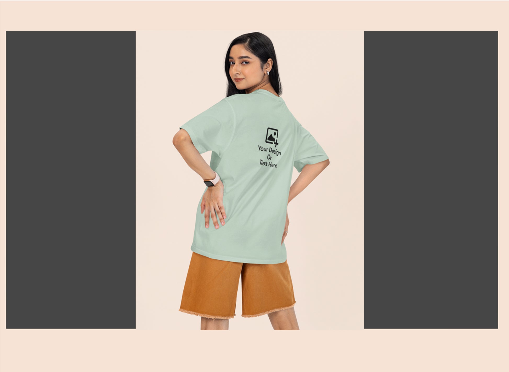 personalised-sage-green-drop-shoulder-tshirt-210gsm-giligily-003