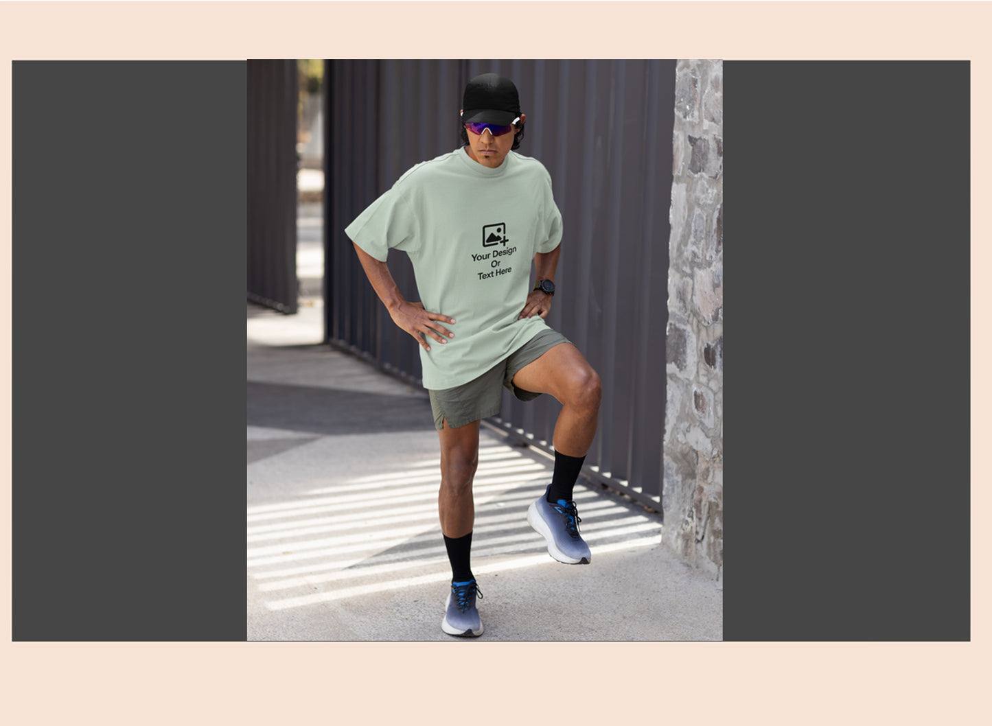 personalised-sage-green-drop-shoulder-tshirt-210gsm-giligily-004