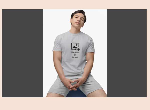 Max Dry Fit Grey T-Shirt - Solid & Customizable | GiliGily