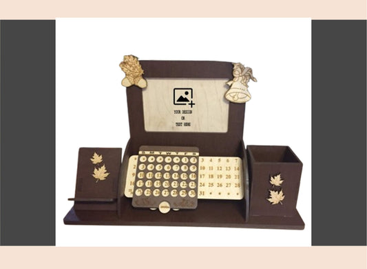 personalized-image-text-wooden-pen-stand-with-infinite-calendar-001