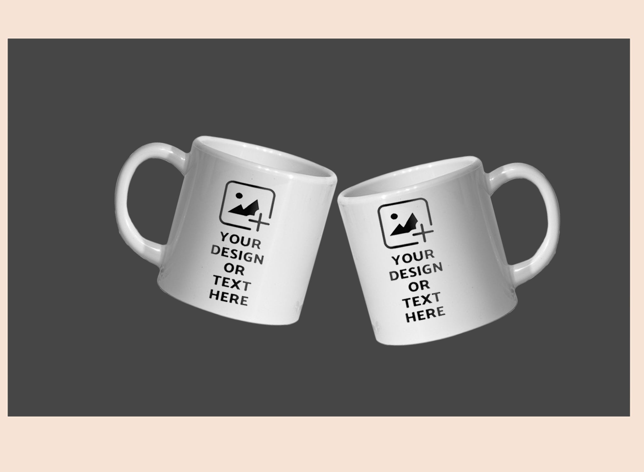 6oz white mini mug with personalized design – Desk or kids mug by GiliGily.