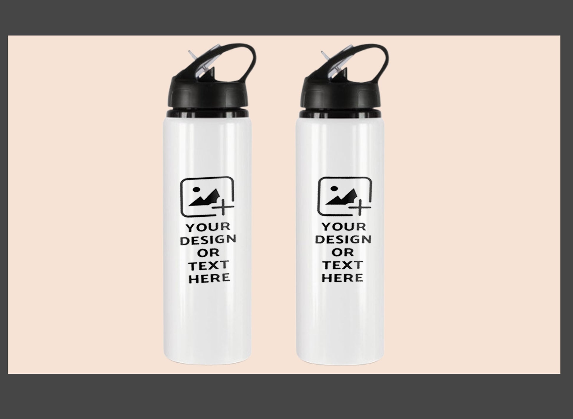700 ml BPA-free bottle with built-in straw – leak-proof, customizable, and perfect for youth, birthdays, events, and promos by GiliGily