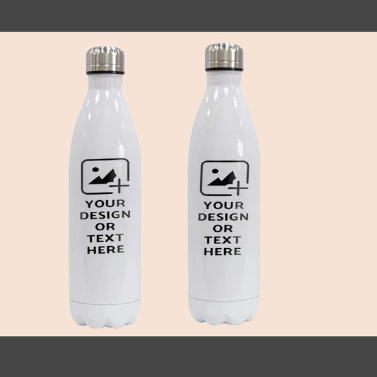350 ml stainless steel hot & cold bottle – sleek, compact, leak-proof, custom-print ready. Ideal for personal use, gifting, or giveaways by GiliGily