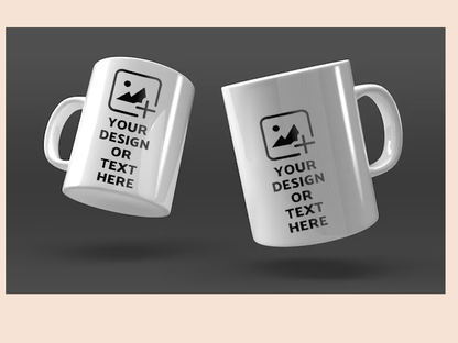 Custom white colored mug with personalized design – Ideal gifting option by GiliGily.