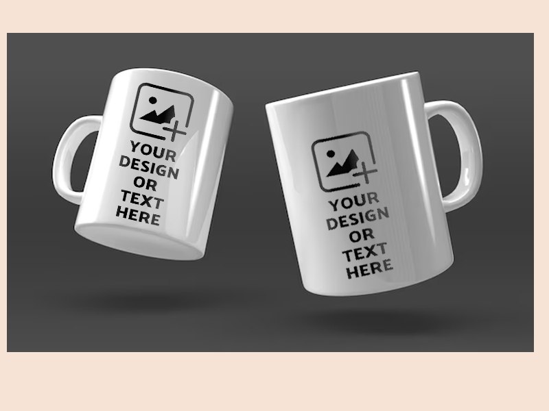 Custom white colored mug with personalized design – Ideal gifting option by GiliGily.